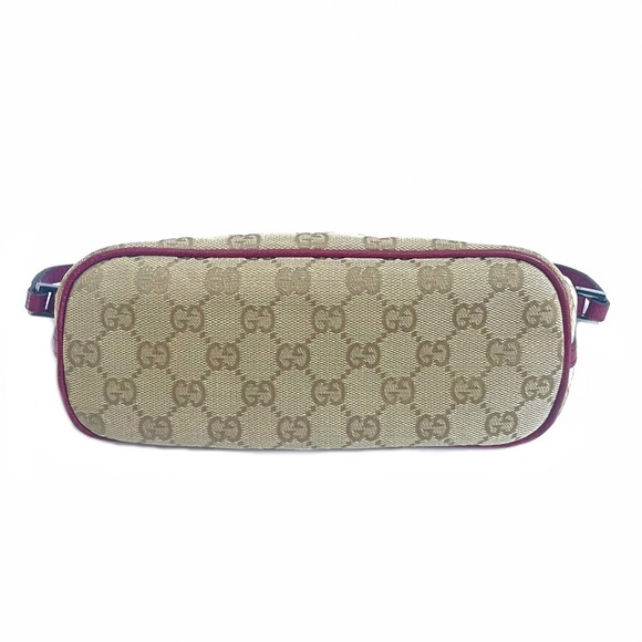 SOLD 🥰 Gucci GG Canvas Beige/Pink Boat Pochette - Picture 9 of 12